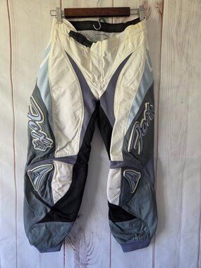 Fox Racing Vintage 180 Motocross Pants, Women 5/6, Light Blue/Gray. Durable ATV